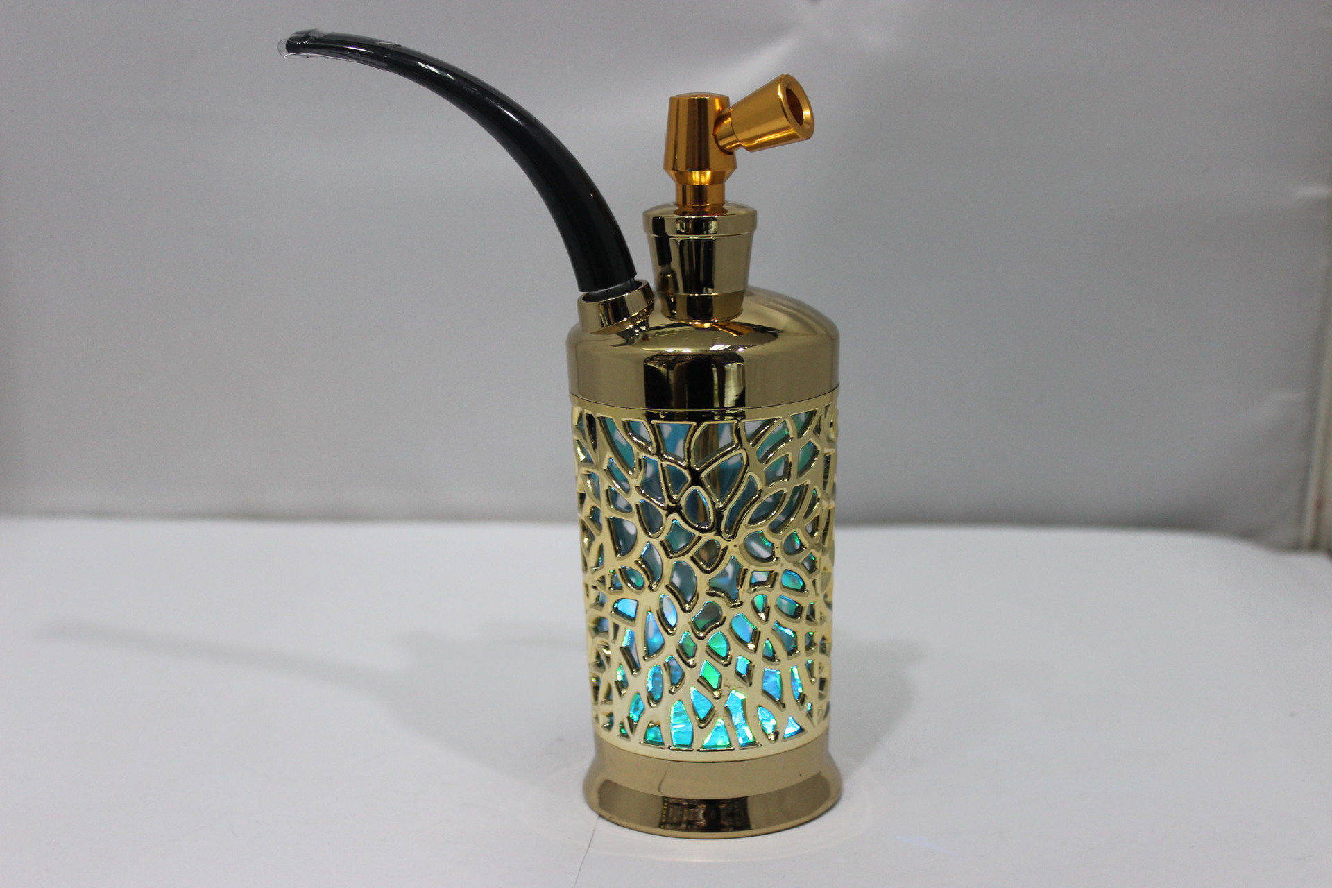 正牌双重过滤水烟壶烟斗 镂空高档水烟壶 zb521 七彩灯闪光可清洗