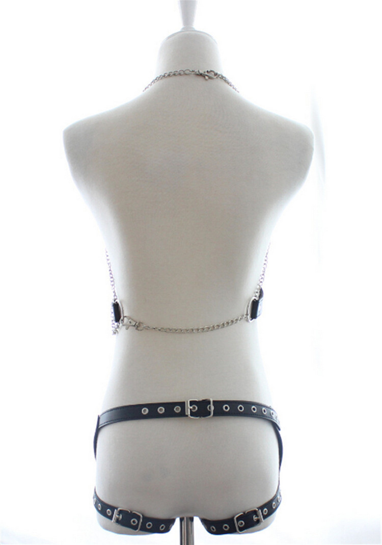 厂家现货直销铁链捆绑衣束胸女王装情趣道具贞操带情趣内衣