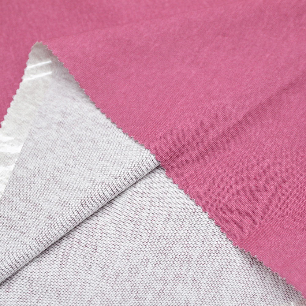 b1855 邦诚针织 全新爆款春秋季针织服装面料 20s纯棉涂层平纹布