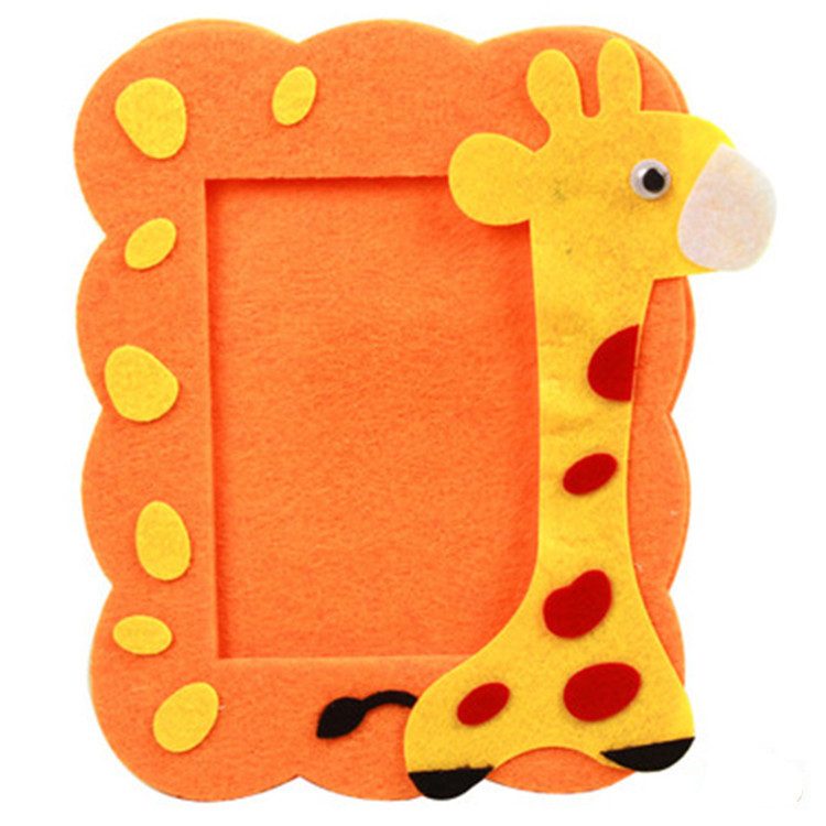 无纺布相框拼贴相框 免剪材料 儿童布艺不织布手工diy制作材料包