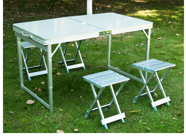 铝合金折叠桌便携式连体折叠桌户外桌椅摆摊桌休闲桌厂家直销