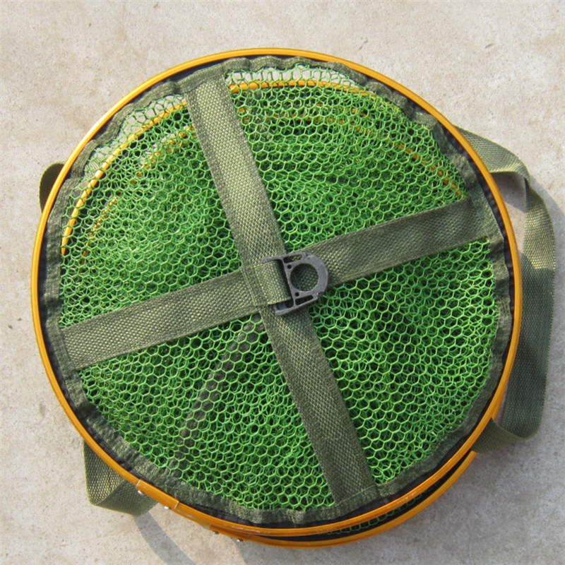 厂家直销军绿色万向定位卡黄边涂胶鱼护 渔户定制各型号鱼网 渔具