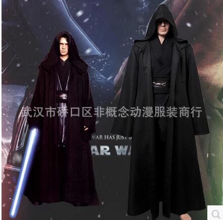 星球大战cosplay安纳金绝地武士 黑武士 阿纳金·天行者 斗篷服装