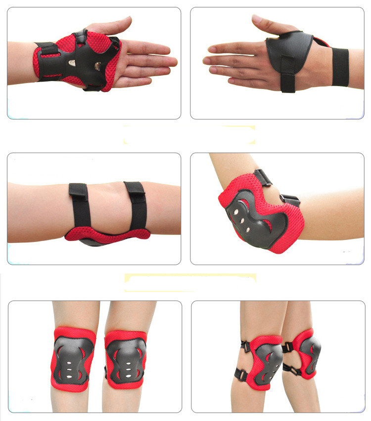 加厚蝴蝶款 儿童护具6件套 平衡车 滑板车 溜冰鞋 运动组合