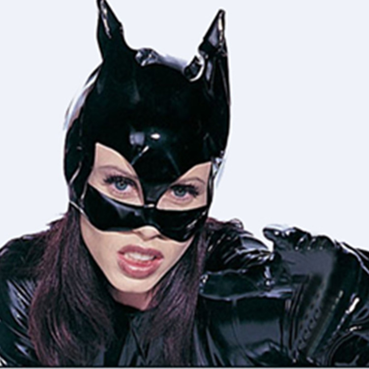 0成交1947套相似万圣节性感 黑色猫动物妖头套面具乳胶猫女装扮情趣