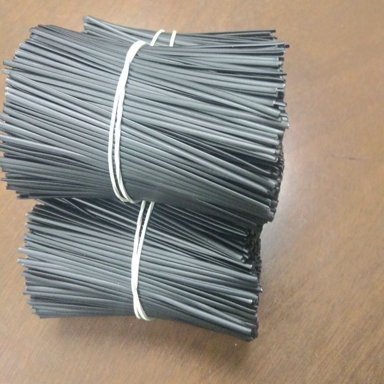 东莞厂家批发黑色pvc椭圆扎带 1.8mm宽电线捆绑扎带铁丝扎带