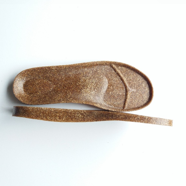 厂家 软木拖鞋中底 沙滩鞋勃肯鞋中底 pvc软木底 环保谷壳底260