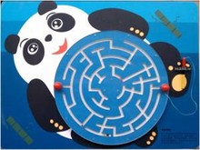 磁性熊猫 幼儿园小学科学小板 高端墙面游戏操作板 手指精细动作