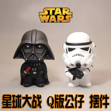 星球大战 STAR WARS 白兵 黑武士 盒装 搪胶公仔 Q版 摆件