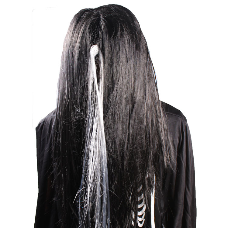 万圣节鬼发 黑白假发化妆舞会装饰道具鬼节发贞子女鬼头发魔女