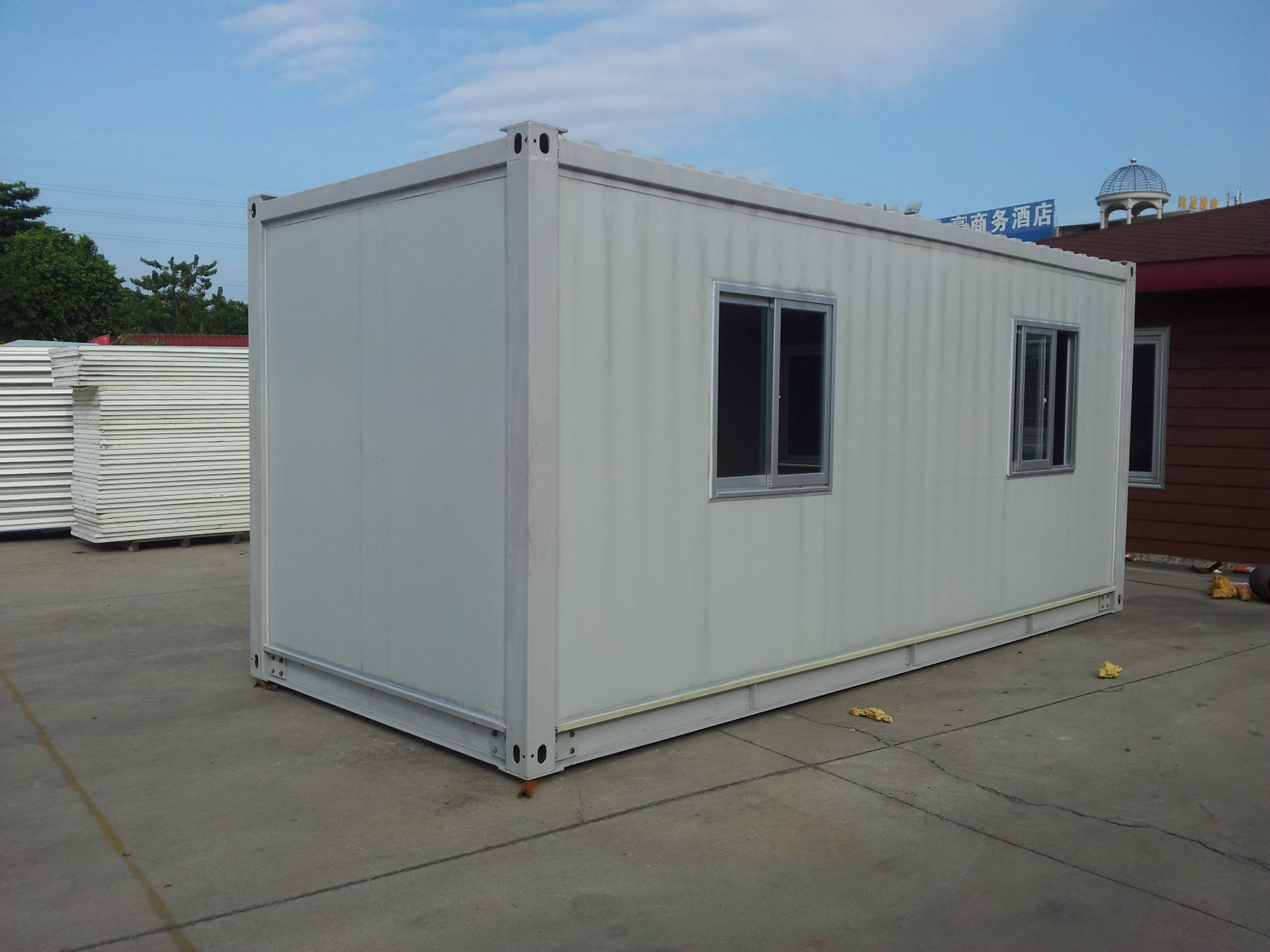 2层工人住房工程活动房屋 工程活动房 彩钢板活动房屋 集成.