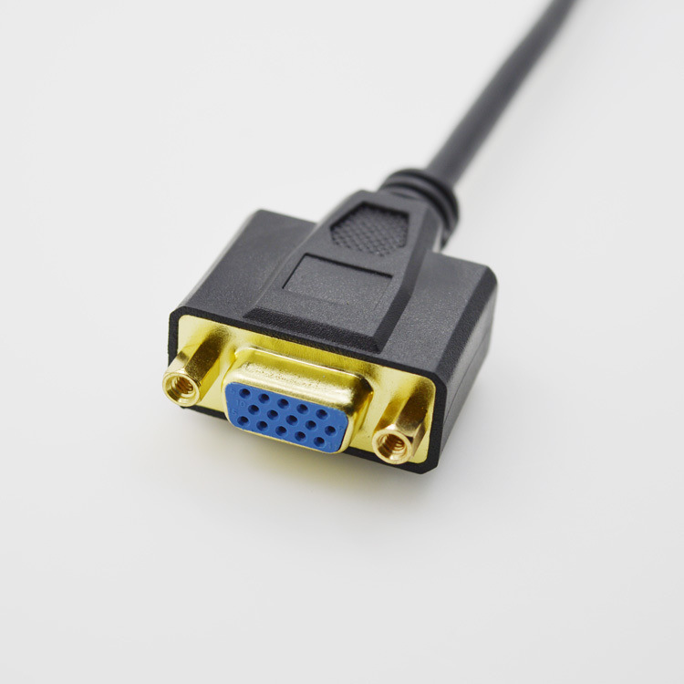 电脑线材-DVI24+5公转VGA母 DVI转HD15 电脑