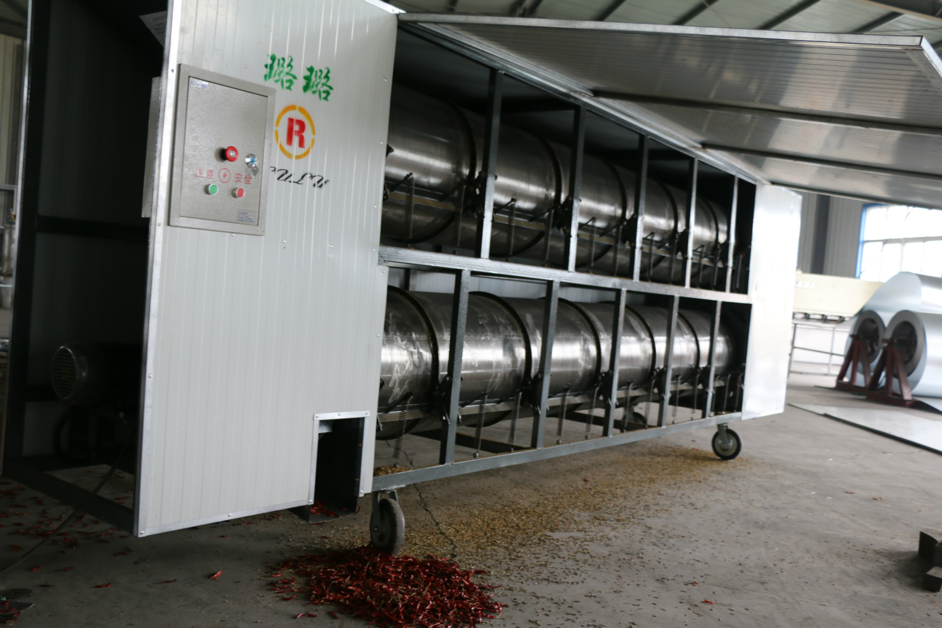 g-2d500i 辣椒剪把机 双滚筒1