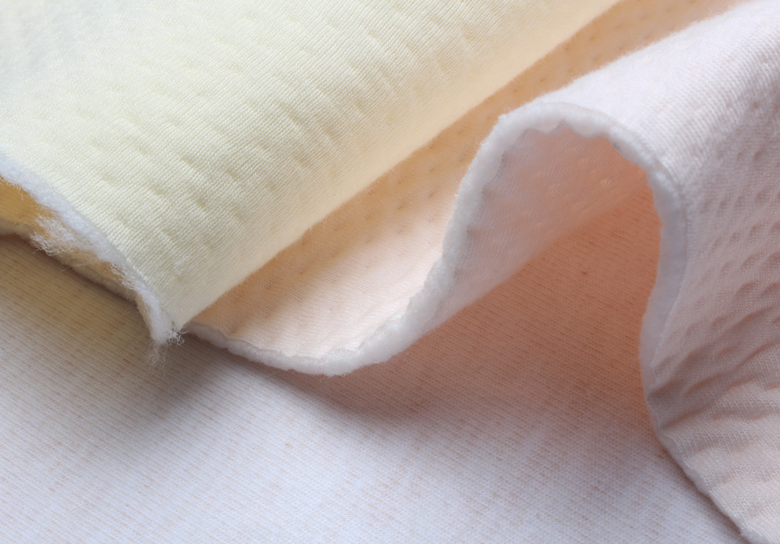 全棉针织提花空气层夹棉保暖内衣面料 空气棉 婴儿布料