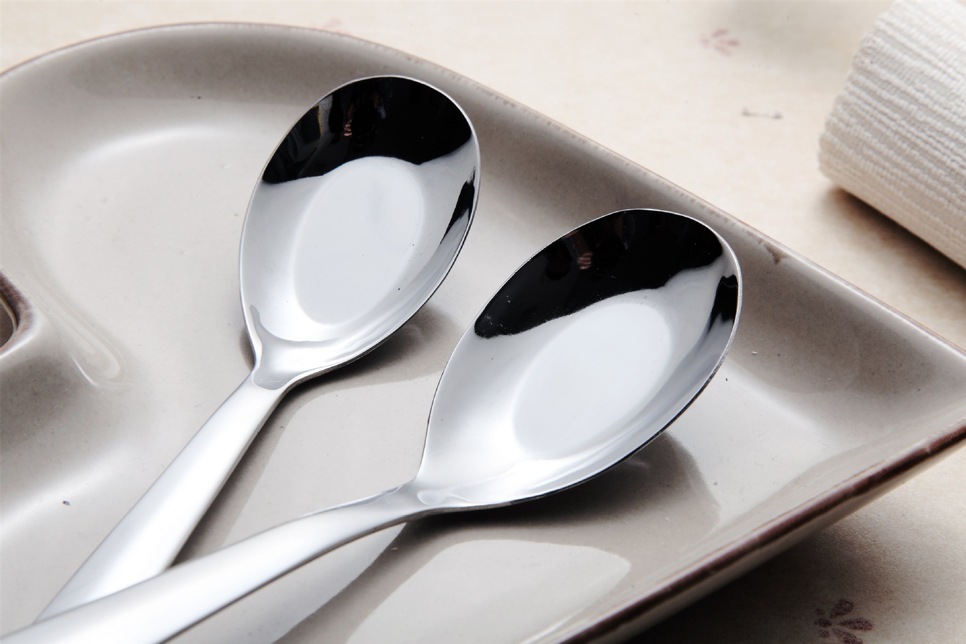 平底勺 勺子 不锈钢餐具 酒店 汤勺 食堂 礼品 定制logo