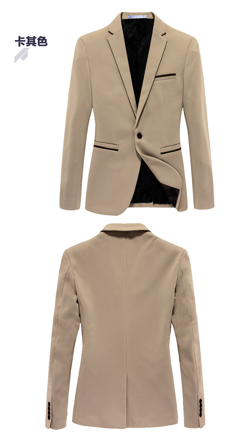 上海瑞派服饰有限公司 供应信息 男式西装 小西装男大码秋季韩版加肥