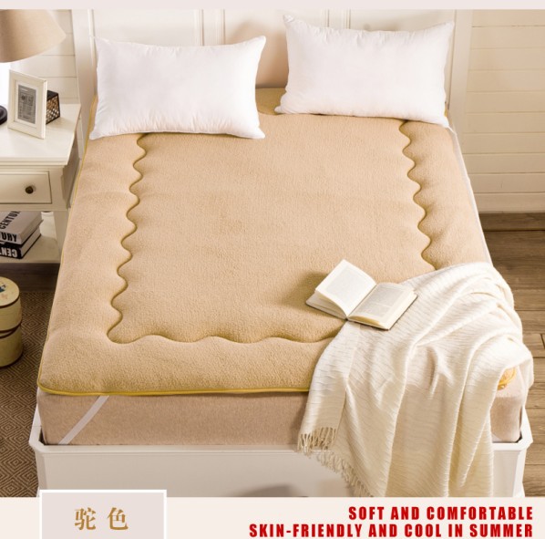 恒源祥加厚羊羔绒床垫 床褥 单双人榻榻米防滑床褥子加厚床垫批