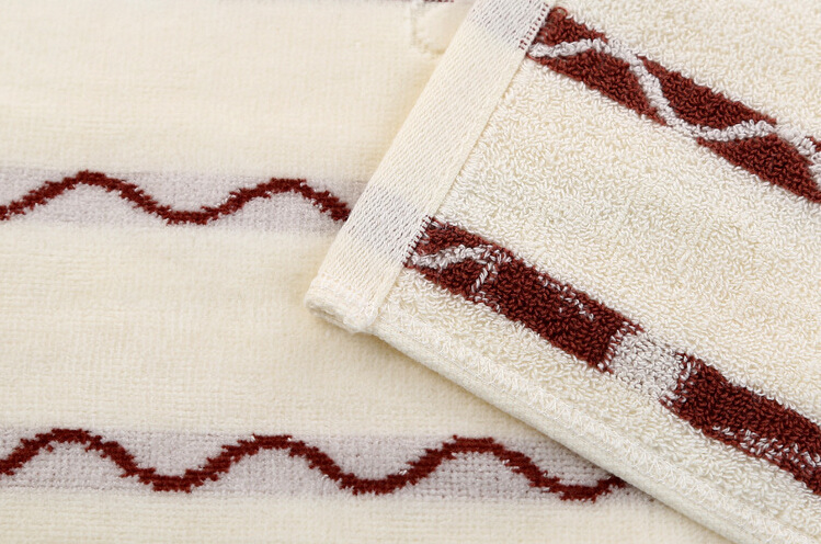 厂家直销纯棉割绒提花水纹毛巾32股面巾 超市批发礼品高阳毛巾