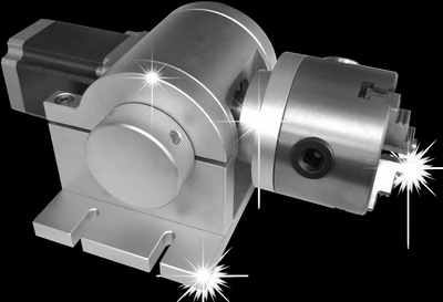 80卡盘旋转工装,激光打标机使用旋转工装