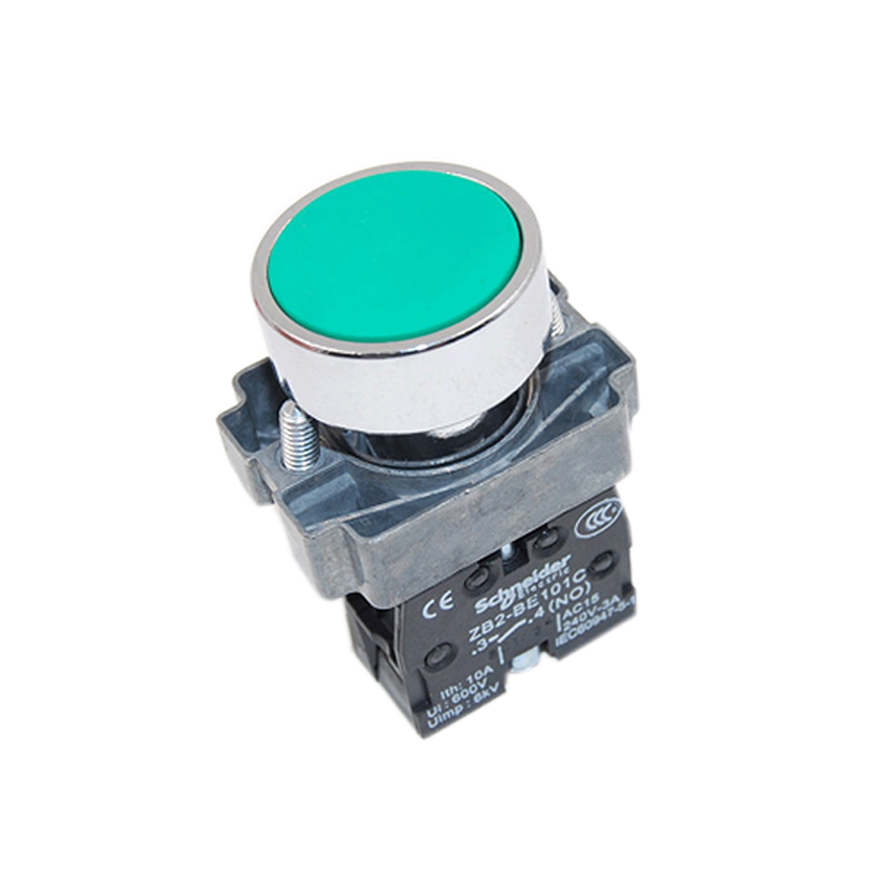 施耐德原装正品按钮xb2ba11c平头按钮开关