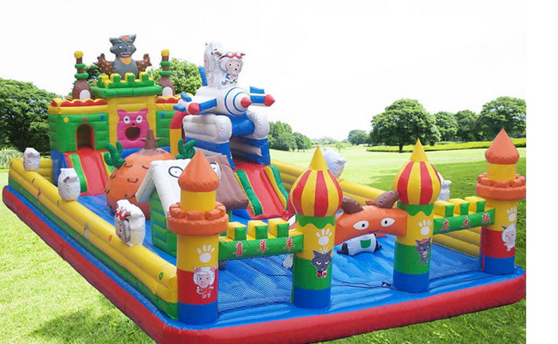 现货批发热销特卖新品喜洋洋充气堡14*7/8*15户外充气式儿童乐园