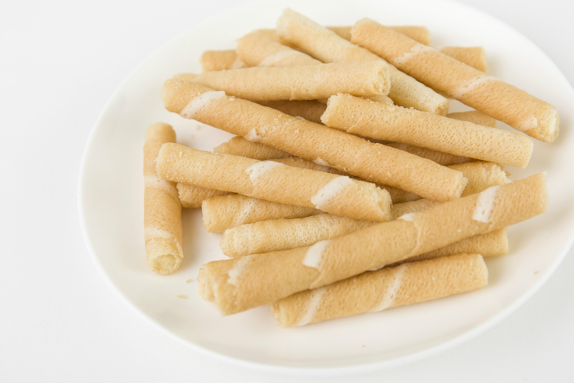 波兰进口休闲食品 挞歌椰味奶油夹心威化卷160g 进口休闲.