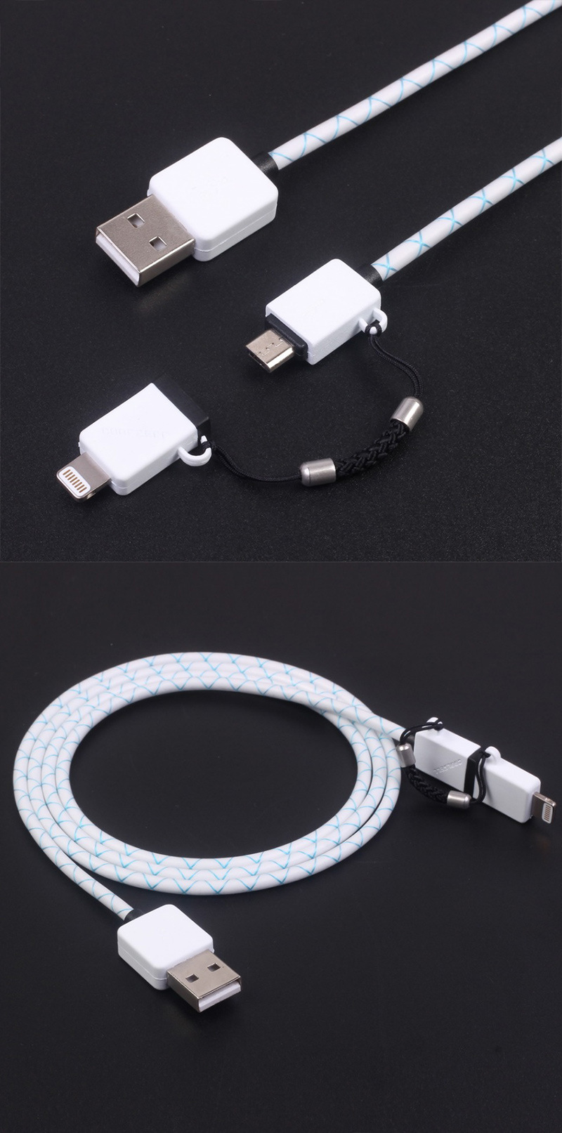 新款coolsell 双面micro铝合金数据线双面usb安卓手机系统批发特