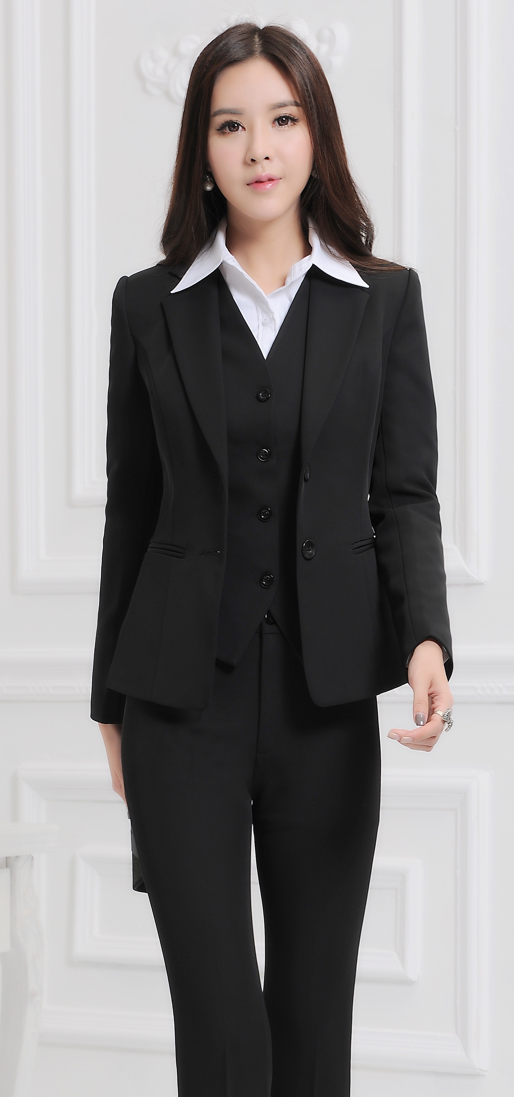 夏季新款职业套裙秋冬季女士工作服酒店办公