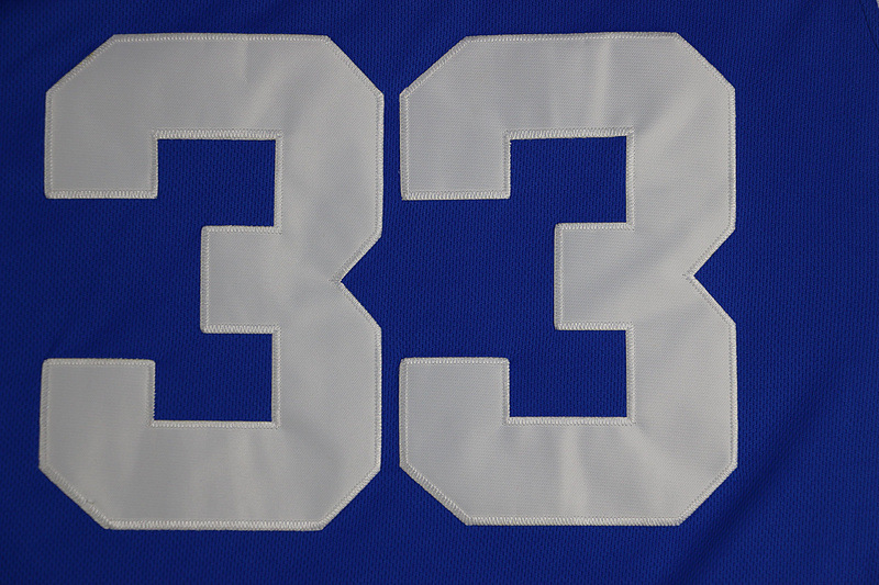 nba篮球球衣 杜克大学 希尔33号 复古刺绣 ncaa杜克希尔篮球服