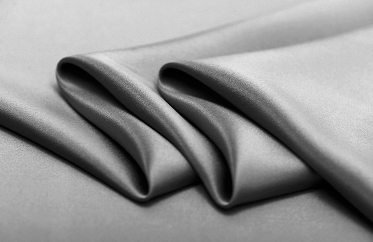 100%真丝素绉缎30姆米114cm门幅重磅真丝旗袍纯色绣.