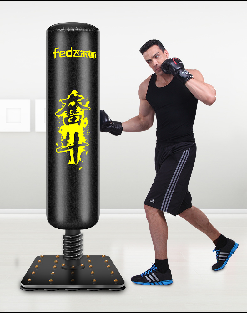 沙袋拳击散打沙包立式家用飞尔顿铁盘吸盘沙袋不倒翁健身器材批发
