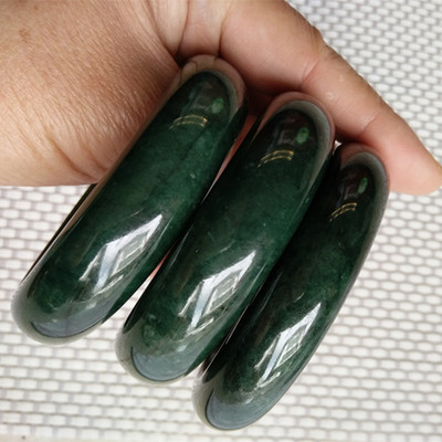 8-5.9cm缅甸天然翡翠墨绿手镯,厚装玉镯子,琼玉翡翠上新
