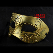 嘉禾 面具 古董面具 古希腊罗马斗士面具,男爵面具(金色)