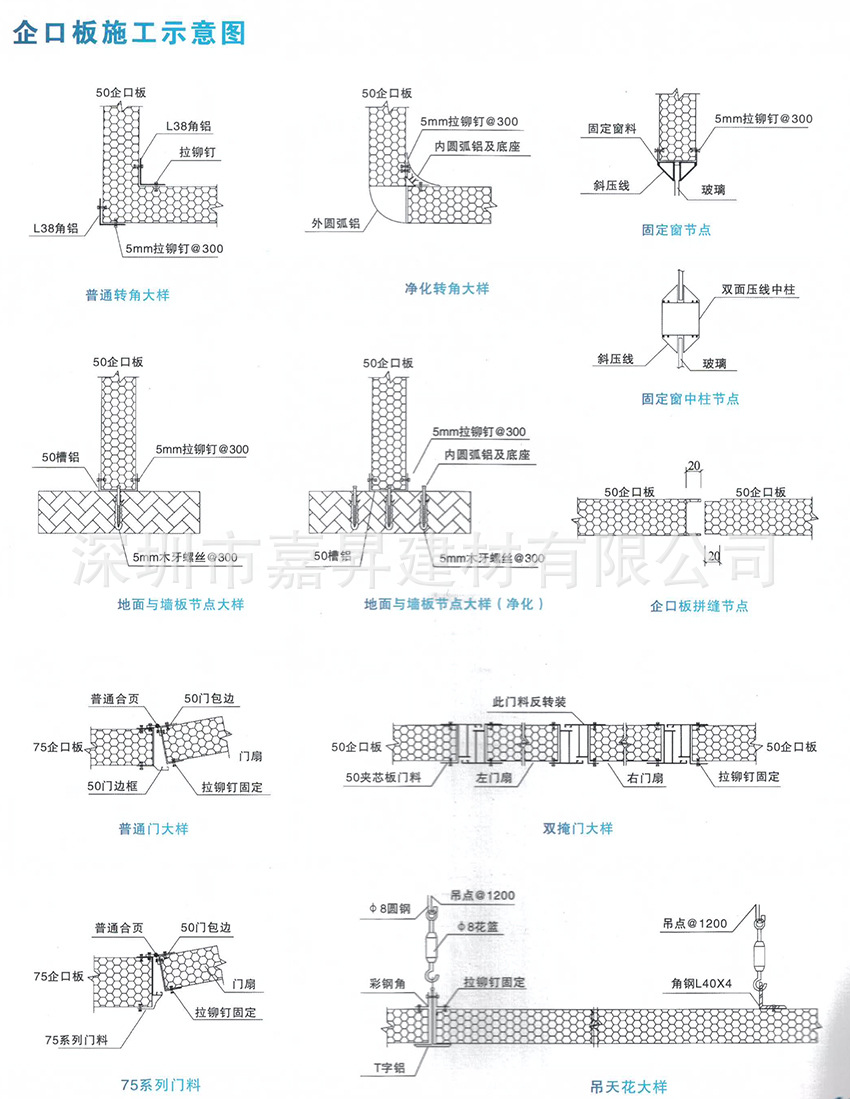 (厂家)岩棉彩钢板 岩棉夹心板 隔墙板 活动板房 防火保温彩钢板