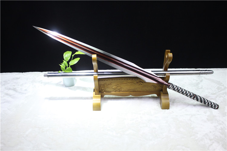 龙泉华影刀剑宝剑赵云枪红缨枪十八般兵器汉剑武术表演枪未开刃