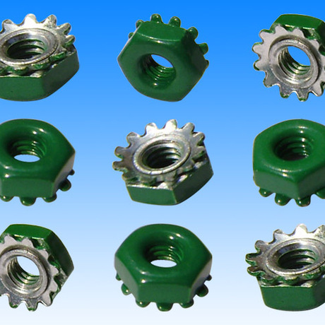 东莞生产销售欧件螺母 k型螺母 k帽 k齿螺母 防滑螺母