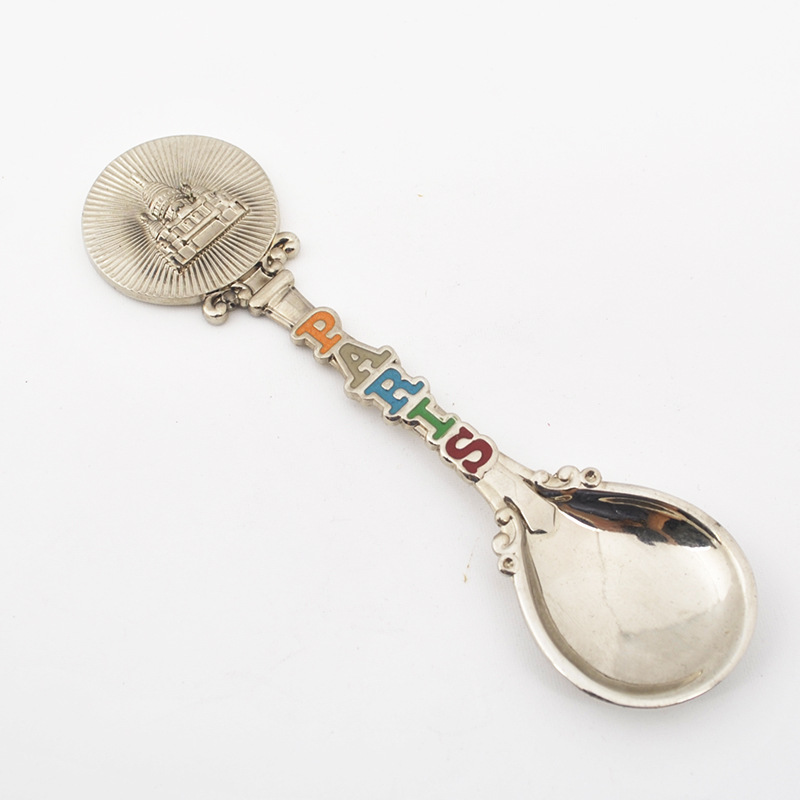 french tower crafts spoon factory customized wholesale alloy handicrafts tourist souvenir home decorations