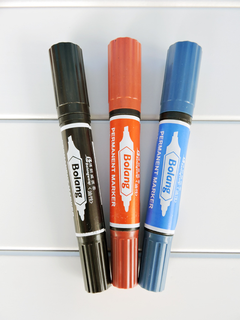 博朗威祺bl-150大双头记号笔油性笔光盘笔大箱头记号笔批发10支
