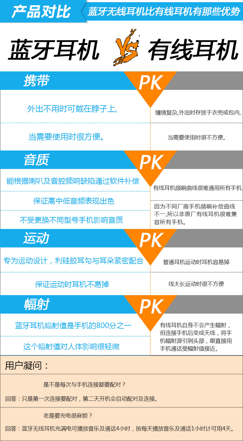1双耳蓝牙耳机带震动按摩