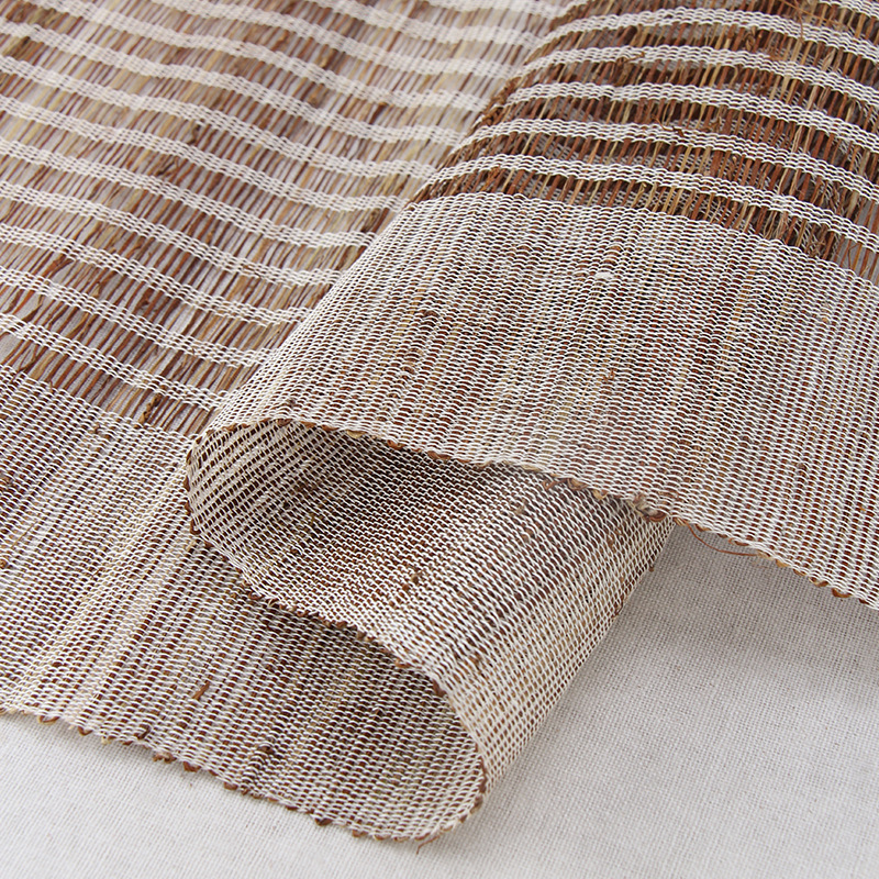 纯手工编织夏布 苎麻面料 天然麻布 diy桌旗茶席挂帘面料