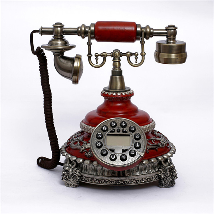 至臻zhizhen时尚复古欧式新款家用创意来电显示仿古古董座机电话