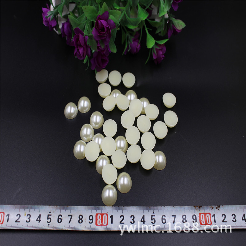 5毫米半圆珍珠珍珠厂家半圆珍珠头饰配件批发珍珠配件手工发饰diy