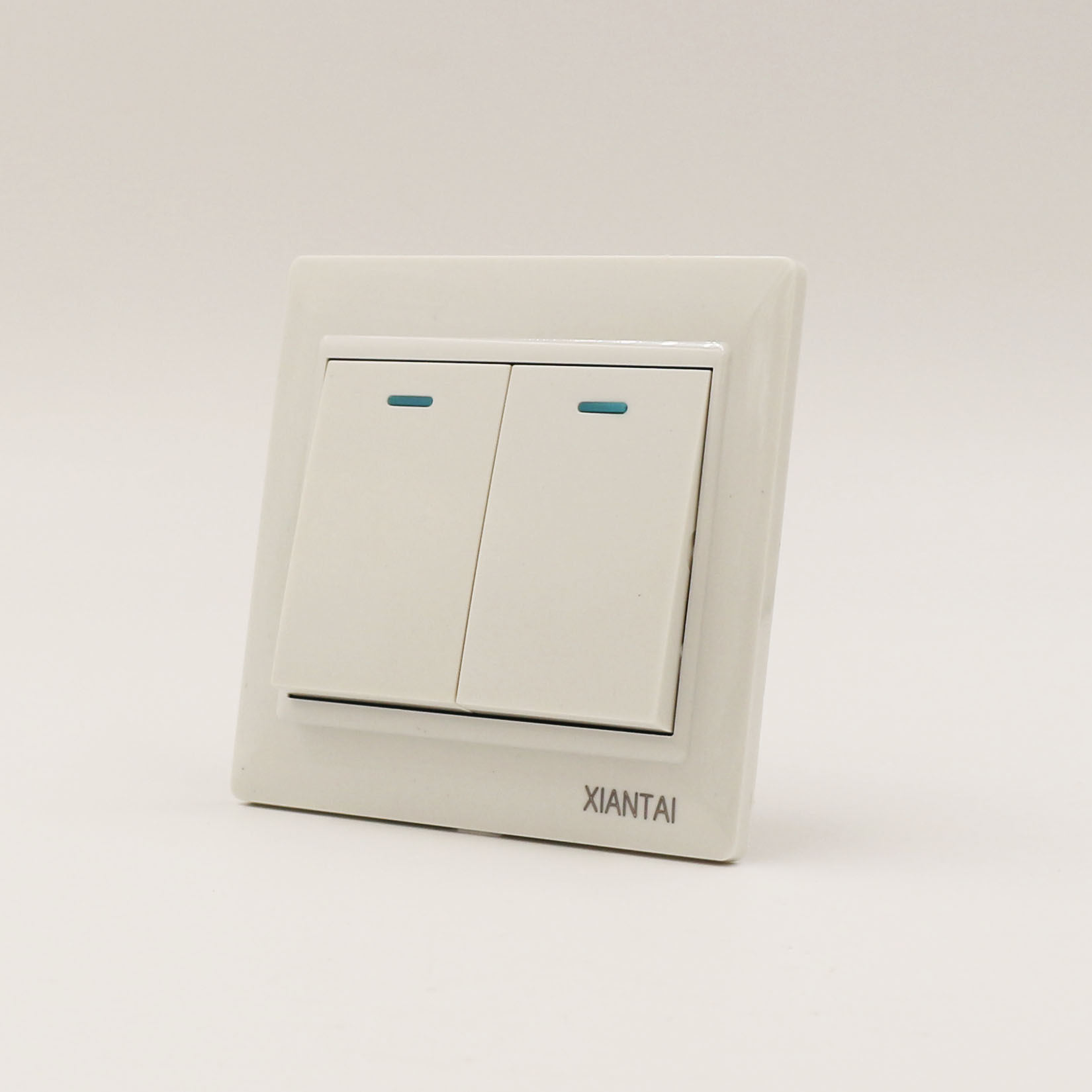 供应二开单控86型暗装墙壁开关双联开关单控