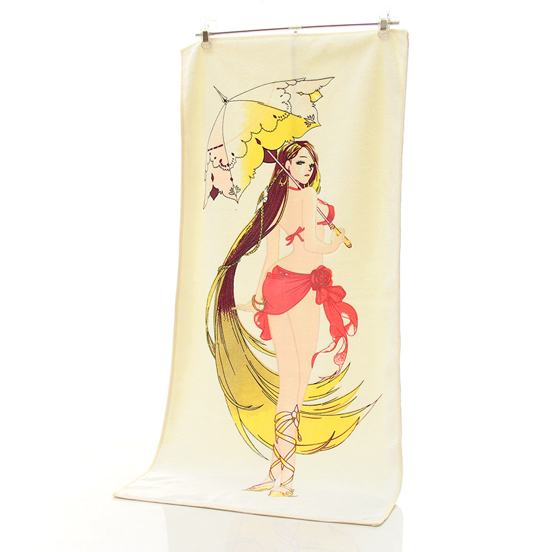 变色毛巾遇热美女脱衣服加升温变色神奇毛巾创意礼物厂家批发
