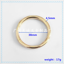 厂家批发五金铁线d扣 金属方扣圆环蛋扣 38mm圆圈 箱包五金配件