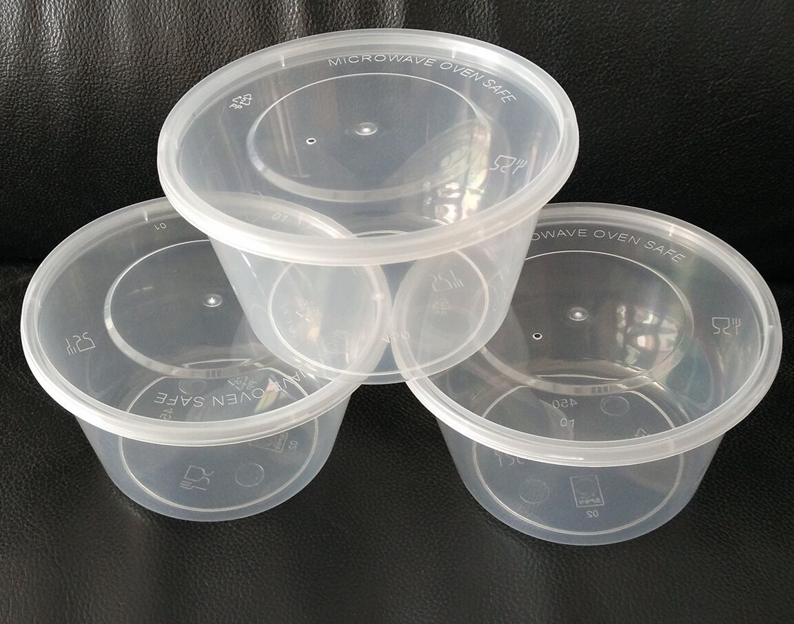厂家供应一次性450圆饭盒外卖注塑微波炉透明塑料pp快餐盒