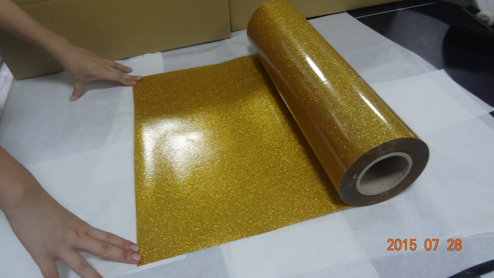 烫画膜厂家直销闪光金葱刻字膜 热转印膜 个性diy闪光烫印膜