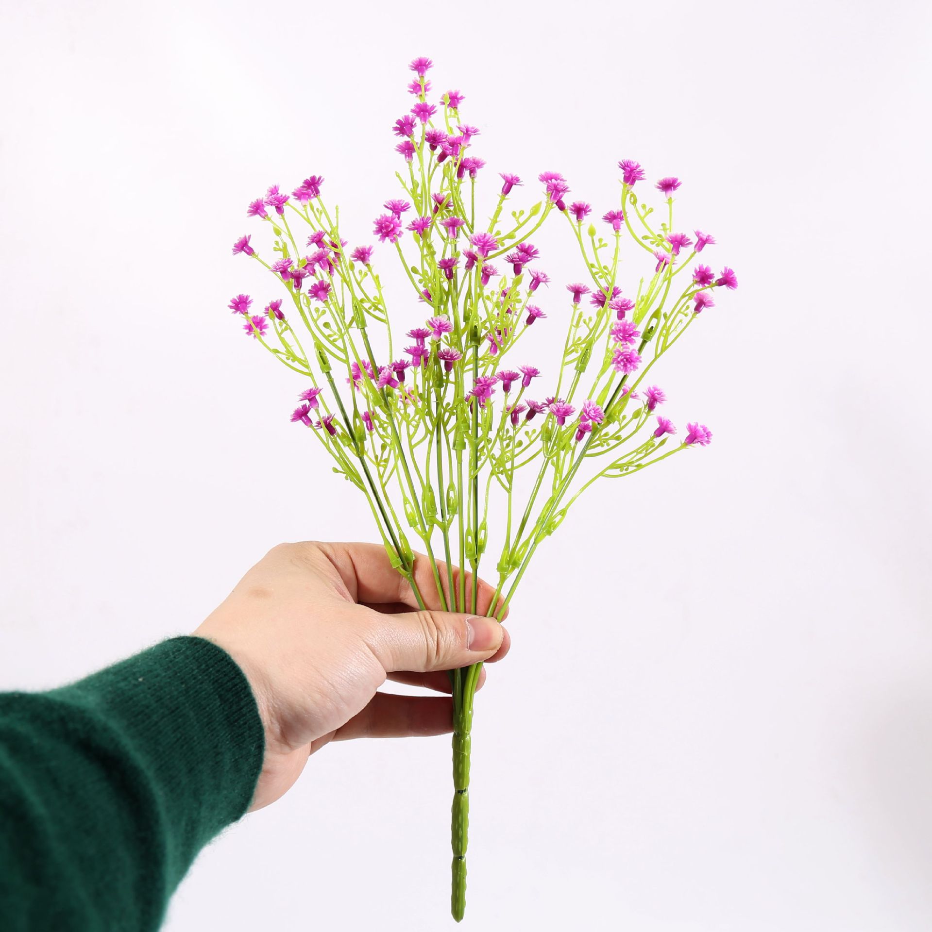 亏本促销仿真花假花批发装饰婚纱影楼手捧花背景-7头满天星