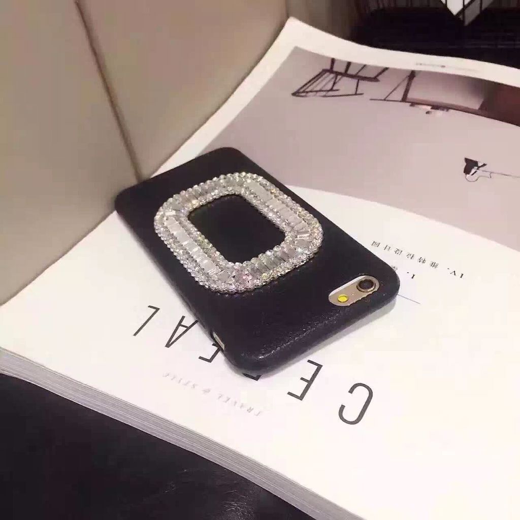 皮纹钻石苹果77p手机套简约大气皮质iphone66s全包.
