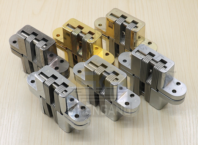 锌合金铰链_厂家供应 折叠移门十字暗藏铰链 